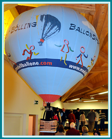 Modellballon Bölling, Kaltluft Ballon, Ballonwerbung, Neue Wege in der Markenbildung